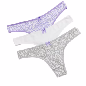 ART.VI4073 PACK X3 COLALESS ALGODÓN CINTURA C/ PUNTILLA