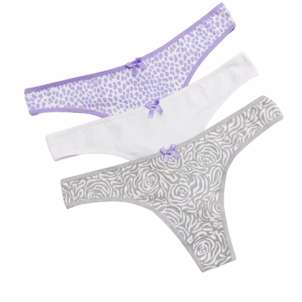 ART.VI4073 PACK X3 COLALESS ALGODÓN CINTURA C/ PUNTILLA