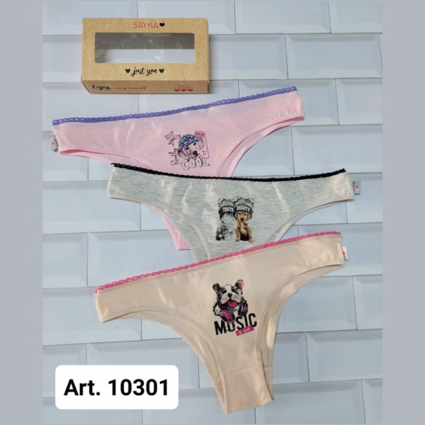 SA10301C ART.SA10301 PACK X3 VEDETINA DE ALGODÓN ESTAMPADA DOG AND CAT