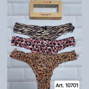 SA10701C ART.SA10701 PACK X3 COLALESS MICROFIBRA ESTAMPADA FRU FRU