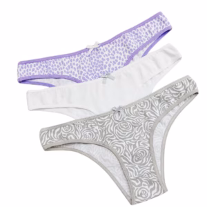 ART.VI3073 PACK X3 VEDETINA ALGODÓN Y LYCRA CINTURA C/ PUNTILLA